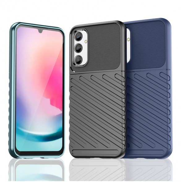 Armored Samsung Galaxy M34 Thunder Case - Svart