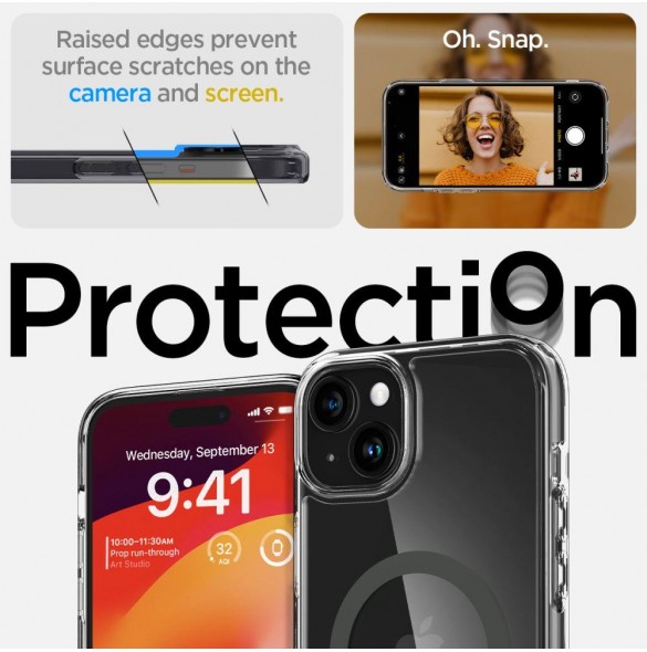 iPhone 15 cover, vaska, Spigen