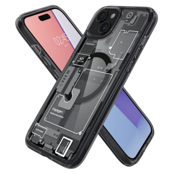 iPhone 15 cover, vaska, Spigen