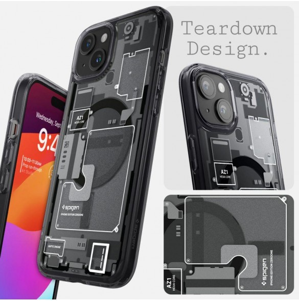 iPhone 15 cover, vaska, Spigen