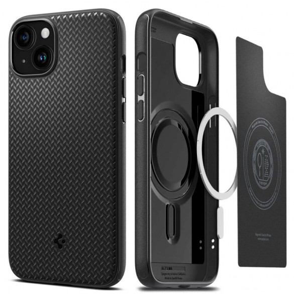 iPhone 15 cover, vaska, Spigen