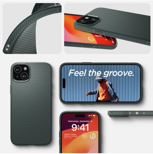 iPhone 15 cover, vaska, Spigen