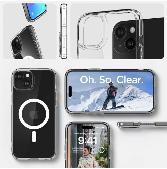 iPhone 15 cover, vaska, Spigen