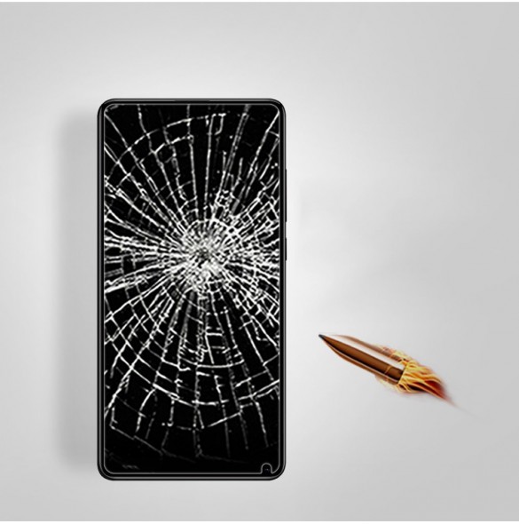 Din telefon skyddas av detta glas från Nillkin.