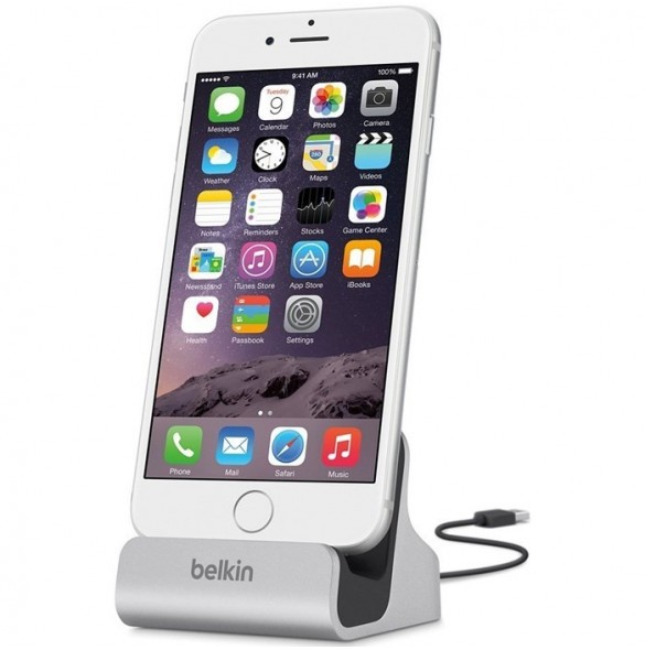 BELKIN F8J045BT LIGHTNING DOCK iPhone X, iPhone 8, iPhone 7 - SILVER