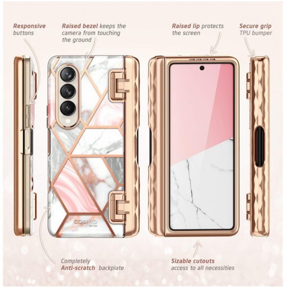 Samsung, Galaxy Z Fold 4 5G , vaska , cover, fodral, fodralet, skal, skyddar