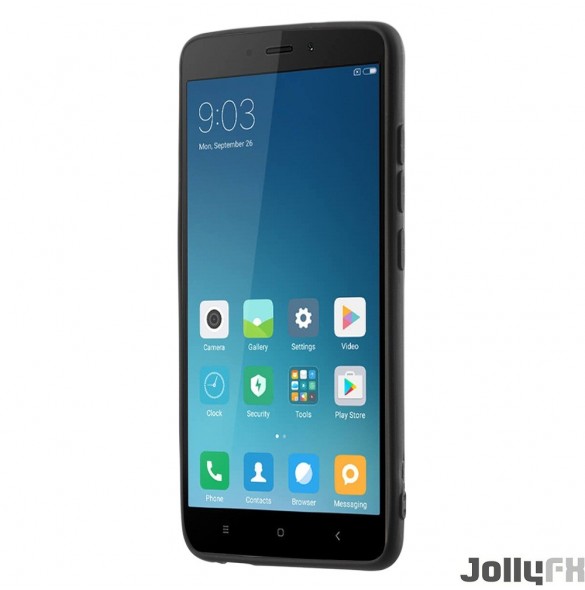 Svart och väldigt snyggt skydd för Xiaomi Redmi Note 4 (MediaTek).