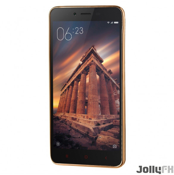 Guld och väldigt snyggt skydd för Xiaomi Redmi Note 2.