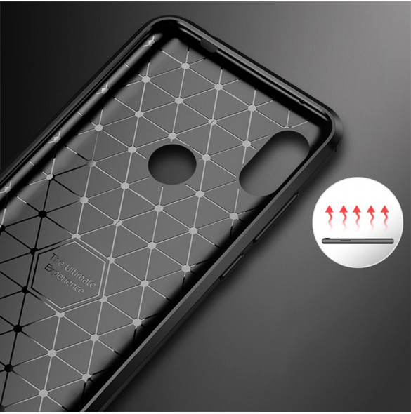 Svart och väldigt snyggt skydd för Xiaomi Redmi Note 6 Pro.