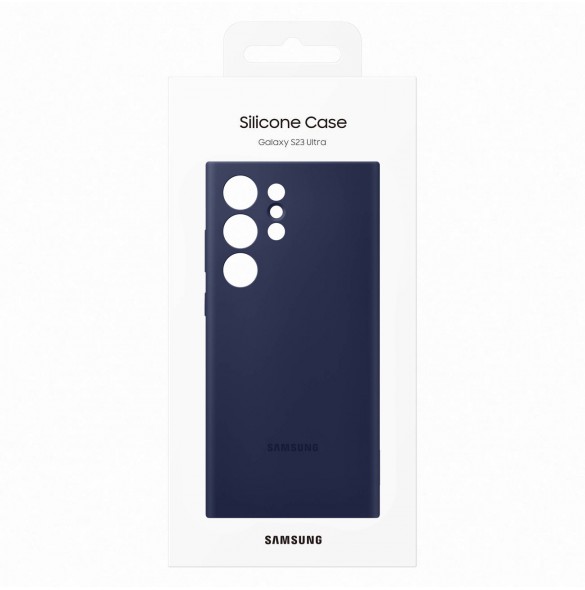Samsung Silicone Cover for Galaxy S23 Ultra Navy