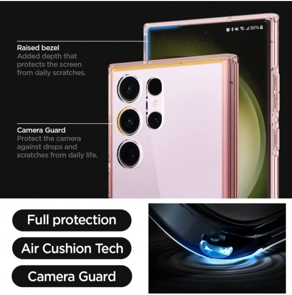 Galaxy S23 Ultra, cover, vaska , cover, fodral, fodralet, skal, skyddar, glas