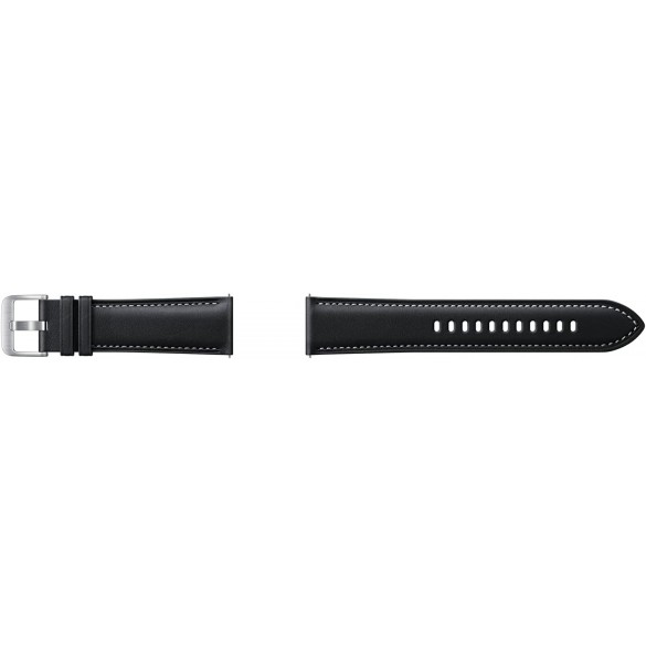 Samsung ET-SLR84LBE Galaxy Watch3 Stitch Läderband Svart