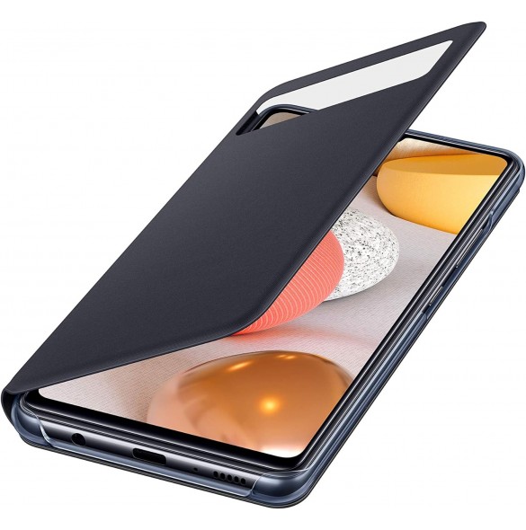 Samsung S View Plånboksfodral EF-EA426PBE Skal Samsung Galaxy A42 5G Svart