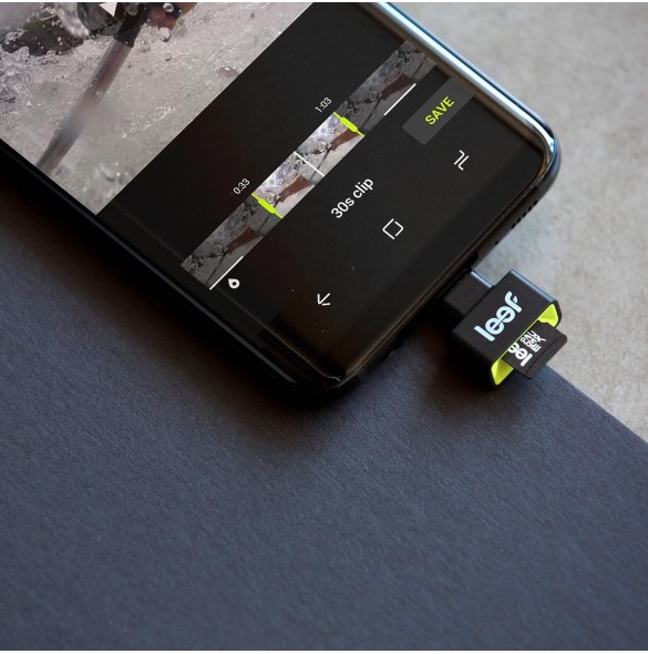 Leef LACC 00KK000 A1 "Access C USB MicroSD-kortläsare Svart