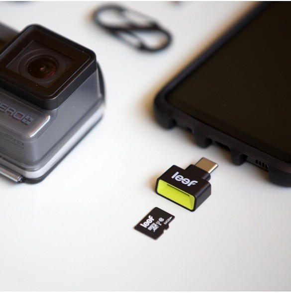 Leef LACC 00KK000 A1 "Access C USB MicroSD-kortläsare Svart