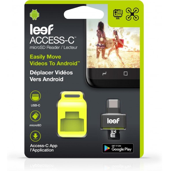 Leef LACC 00KK000 A1 "Access C USB MicroSD-kortläsare Svart