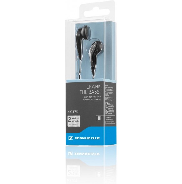 Sennheiser MX 375 In-Ear hörlurar - Svart