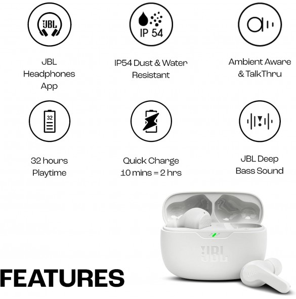 Trådlösa Bluetooth-öronsnäckor, Äkta trådlösa hörlurar, Premium ljud