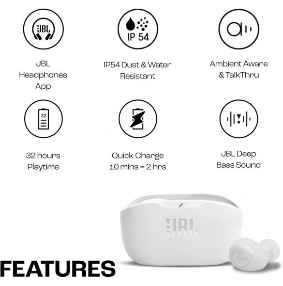 Trådlösa Bluetooth-öronsnäckor, Äkta trådlösa hörlurar, Premium ljud