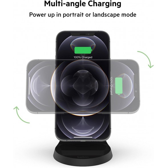 Belkin Boost Charge magnetiskt trådlöst laddningsställ - Svart WIB003btBK