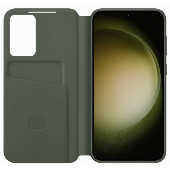 Samsung EF-ZS916CGE Clear View-skal till Galaxy S23+ Khaki