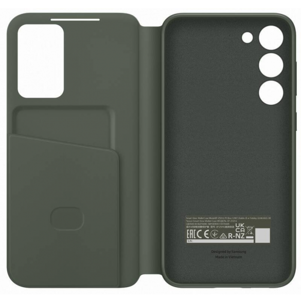 Samsung EF-ZS916CGE Clear View-skal till Galaxy S23+ Khaki