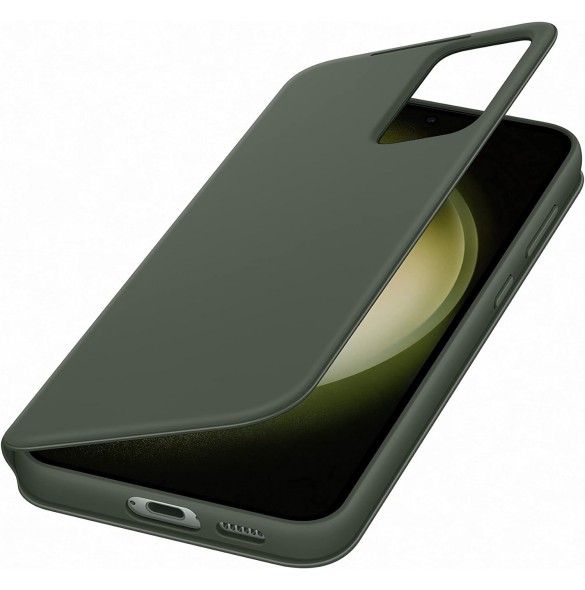 Samsung EF-ZS916CGE Clear View-skal till Galaxy S23+ Khaki