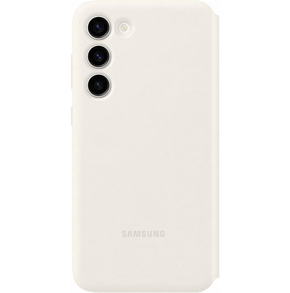 Samsung EF-ZS916CUE Clear View-skal till Galaxy S23+ Krem
