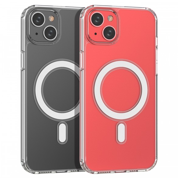 MagSafe iPhone 15 Clear Magnetic Case - transparent