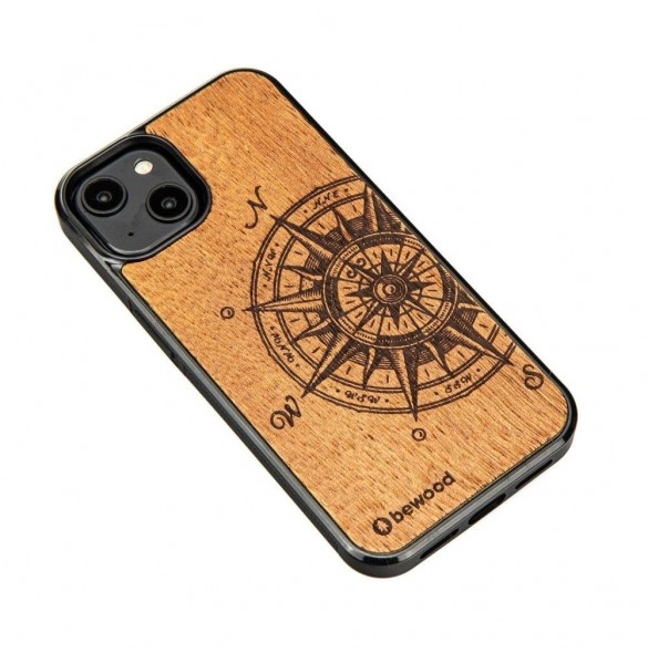 Bewood Traveler Merbau wooden case for iPhone 15 Plus