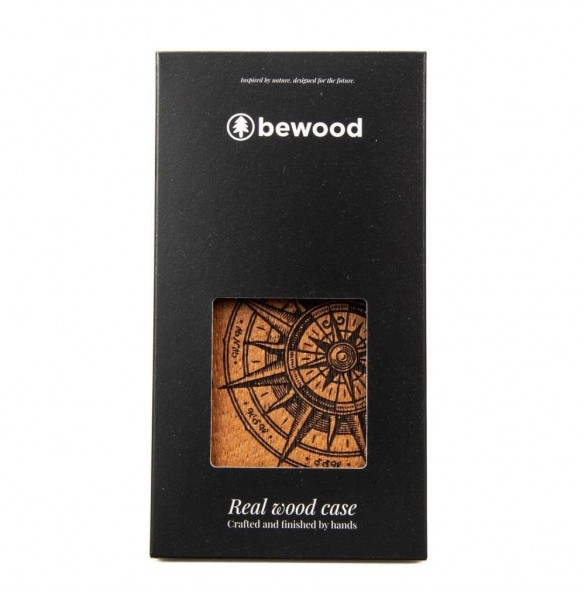 Bewood Traveler Merbau wooden case for iPhone 15 Plus