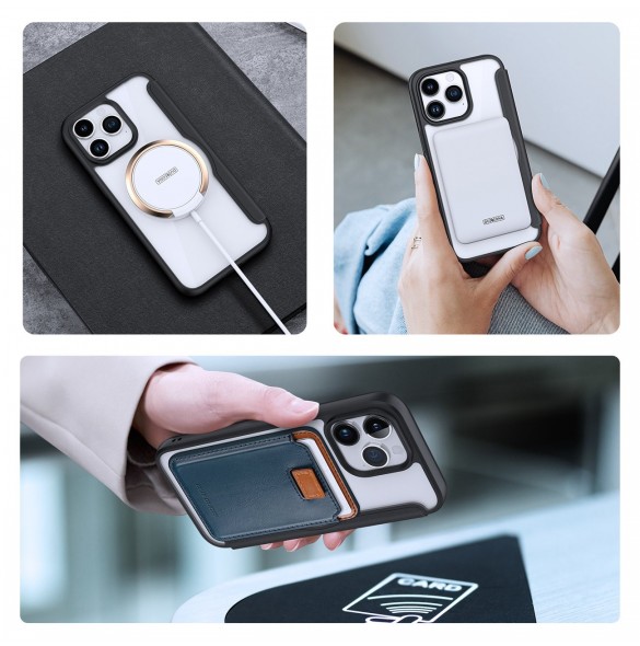Dux Ducis Skin X Pro Magnetic Flip MagSafe Case iPhone 15 Pro - Black