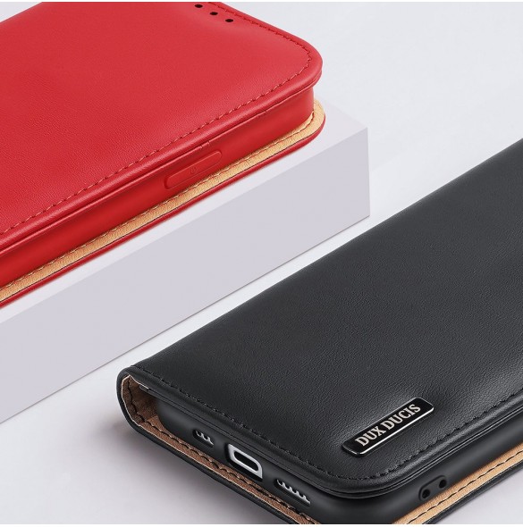 Dux Ducis Hivo RFID blocking wallet case for iPhone 15 - brown
