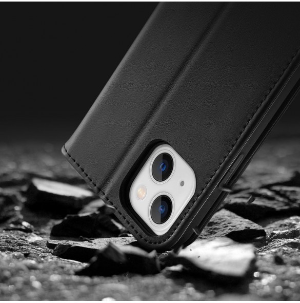 Dux Ducis Hivo RFID blocking wallet case for iPhone 15 - brown
