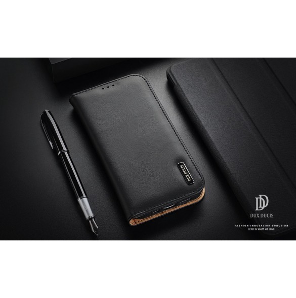 Dux Ducis Hivo iPhone 15 Pro Dux Ducis Hivo RFID Blocking Wallet Case - Black