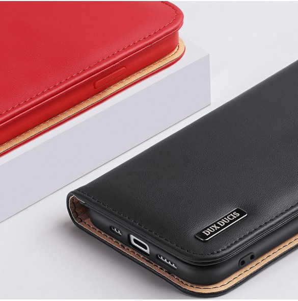 Dux Ducis Hivo iPhone 15 Pro Dux Ducis Hivo wallet case with RFID blocking - brown