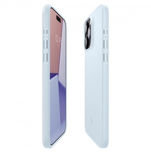 Spigen Thin Fit, mute blue - iPhone 15 Pro Max