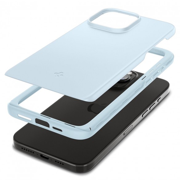 Spigen Thin Fit, mute blue - iPhone 15 Pro Max