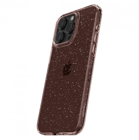 Spigen Liquid Crystal Glitter, rose quartz - iPhone 15 Pro Max