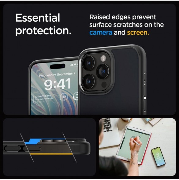 Spigen ULTRA HYBRID IPHONE 15 PRO MAX FROST BLACK