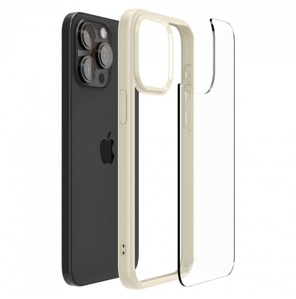 Spigen Ultra Hybrid case for iPhone 15 Pro Max - beige