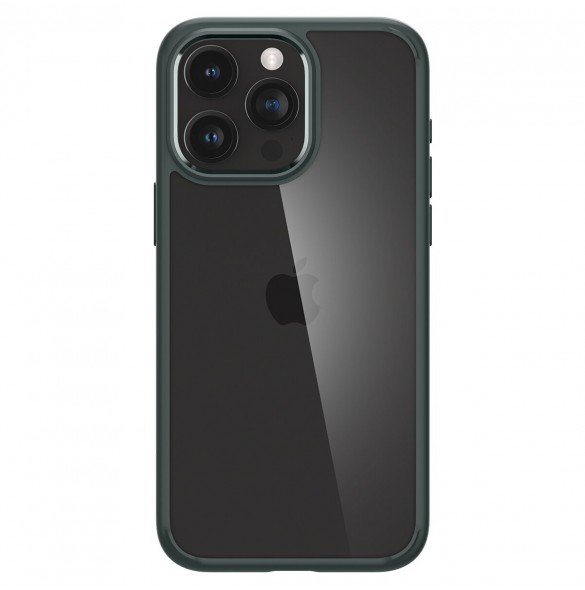 Spigen Ultra Hybrid case for iPhone 15 Pro Max - dark green