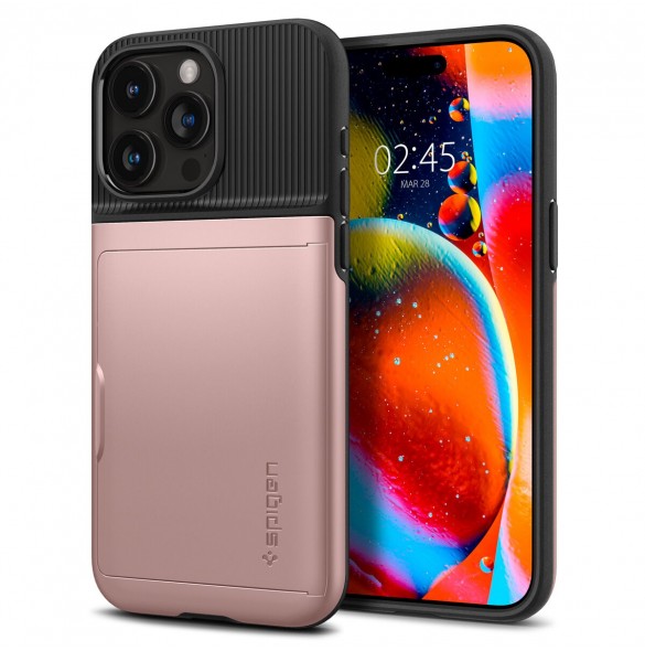 Spigen Slim Armor CS, rose gold - iPhone 15 Pro Max