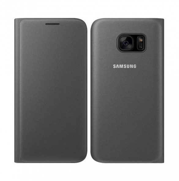 Samsung Galaxy S7 Flip Wallet Cover / Case - EF-WG930PBEGWW - Svart