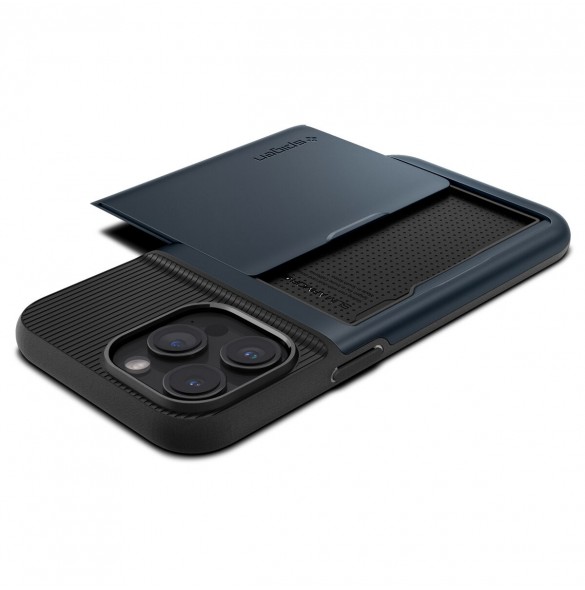 Spigen Slim Armor CS case for iPhone 15 Pro Max - blue
