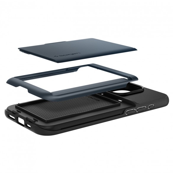 Spigen Slim Armor CS case for iPhone 15 Pro Max - blue