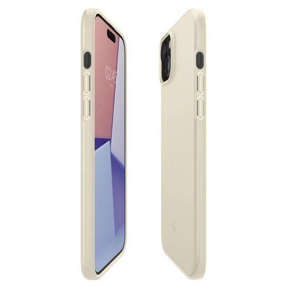 Spigen Thin Fit case for iPhone 15 Plus - beige
