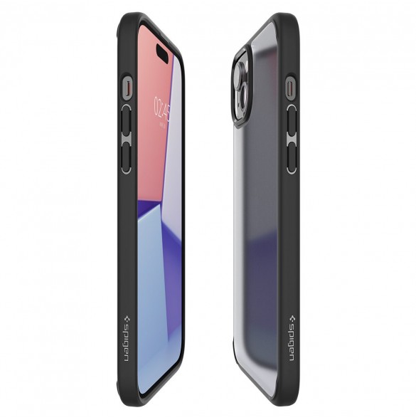 Spigen Ultra Hybrid, frost black - iPhone 15 Plus