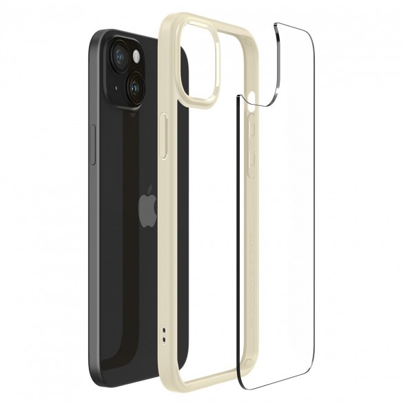 Spigen Ultra Hybrid case for iPhone 15 Plus - beige