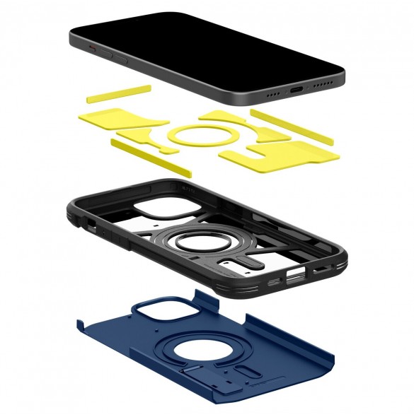 Spigen Tough Armor MagSafe, navy blue - iPhone 15 Plus